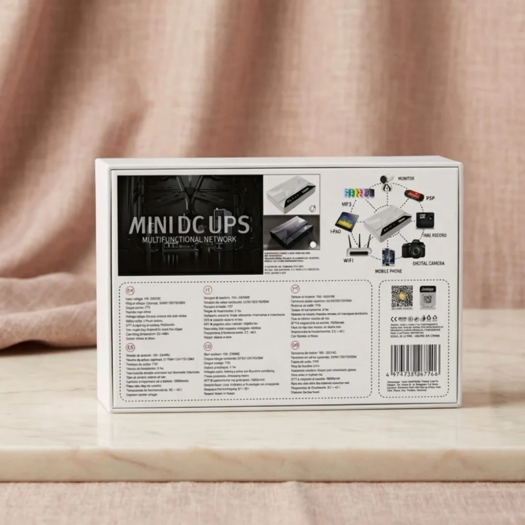 Andowl 10000mAh Mini DC UPS for WiFi Router & CCTV - Q-UP700