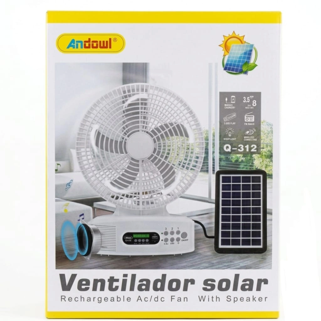 Rechargeable Solar Fan for Loadshedding in South Africa
