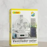 Andowl 12-Inch Rechargeable Solar Powered Fan & Bluetooth Speaker | Includes Solar Panel | Complete Loadshedding Solution South Africa