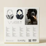 Andowl Q-EM60 Wireless Over-Ear Headphones with LED Battery Display, Super Bass, and Bluetooth 5.4 connection.