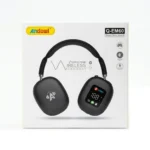 Andowl Q-EM60 Wireless Over-Ear Headphones with LED Battery Display, Super Bass, and Bluetooth 5.4 connection.