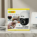 Andowl Q-S902 PTZ Camera main retail box displaying 2K HD outdoor smart security features.