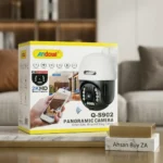 Built-in microphone and speaker for two-way audio communication on the Andowl Q-S902 smart IP camera.