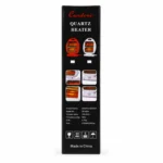 Condere quartz heater side view with product features