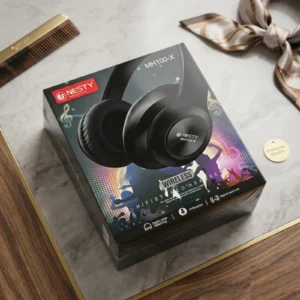 Nesty MH100-X wireless headphones South Africa front product packaging close up