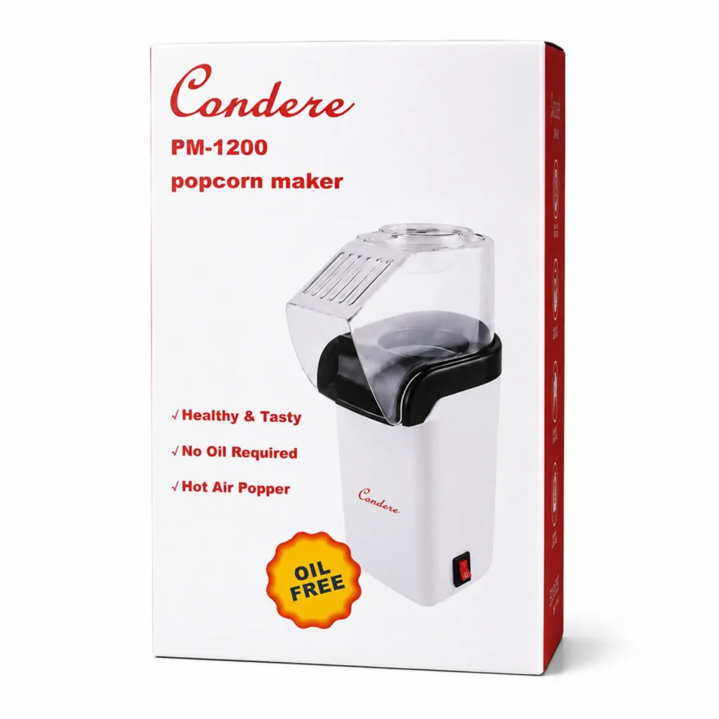 Hot air popcorn maker white background South Africa
